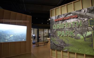 installation view of Investigating Griffith Park exhibition