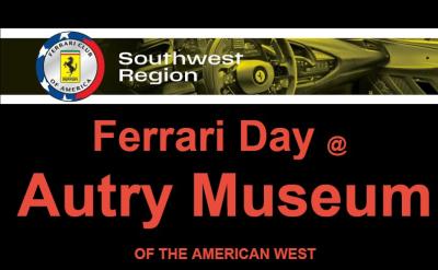 Ferrari Day at the Autry Museum promo 