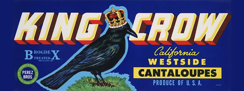 agriculture ad for king crow cantaloupes
