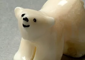 ivory bear figurine