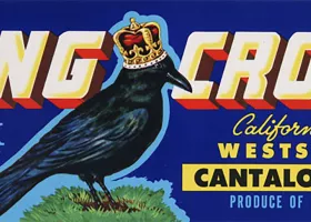 agriculture ad for king crow cantaloupes