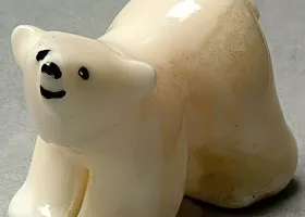 ivory bear figurine