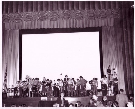 Theater kids take a whirl at the lasso, Roy Rogers and Dale Evans Archives, Library and Archives, Autry Museum; T2010-28.