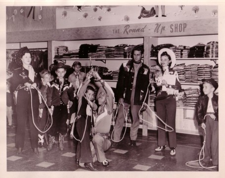 Store owners may have also gotten in on the action, as this photograph from Strawbridge and Clothier in Pennsylvania suggests, Roy Rogers and Dale Evans Archives, Library and Archives, Autry Museum; T2010-28.
