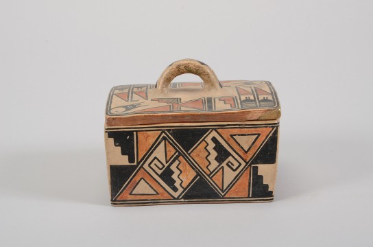 Polychrome lidded box