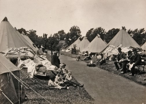 Earthquake Refugees in Golden Gate Park
