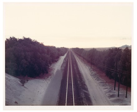 Richard Misrach, Train Tracks, Colorado Desert, California