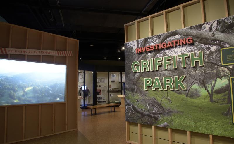 installation view of Investigating Griffith Park exhibition