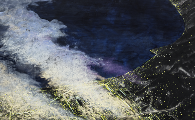 Cloverfield 1, Peter Alexander, 1988, Oil, wax and acrylic on canvas, 73 1/8" x 85 3/8" (framed)