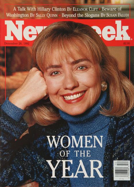 magazine cover of Hillary Clinton, Woman of the Year
