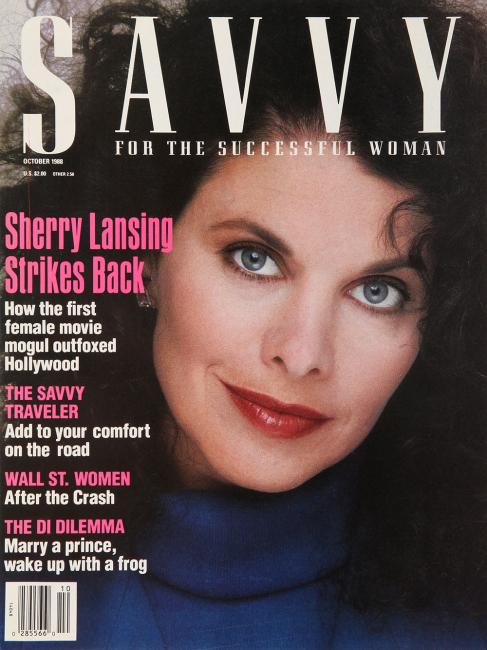 magazine cover with woman's face