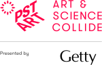 PST ART and Getty Lockup logo