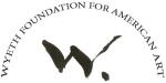 The image features the logo of the Wyeth Foundation for American Art. The logo includes a large, stylized letter "W" with the foundation's name, "WYETH FOUNDATION FOR AMERICAN ART," arched around the top of the letter.