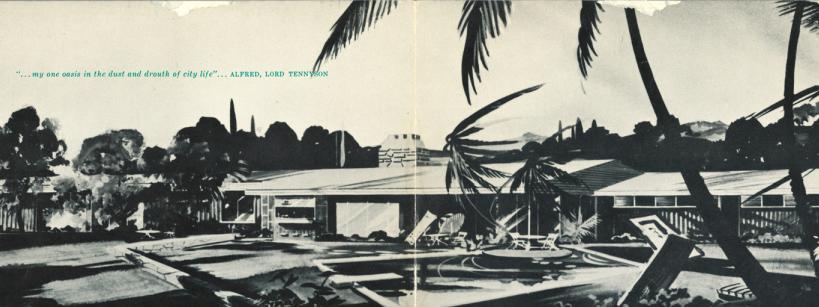 postcard of modern style house
