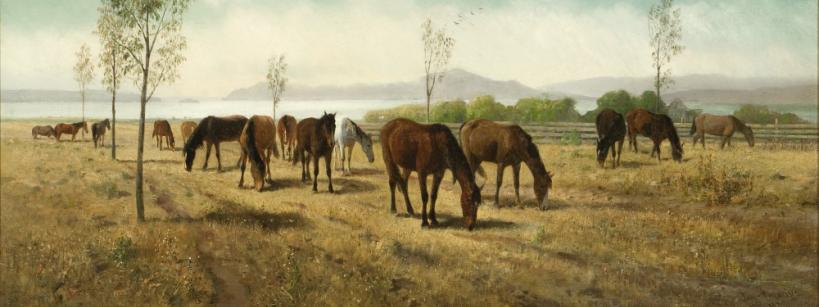 painting of horses