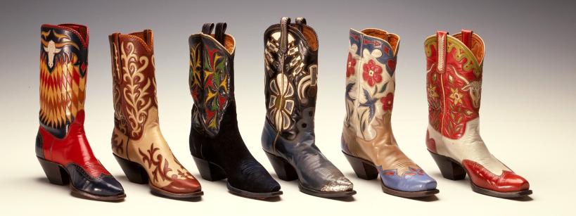collection of cowboy boots