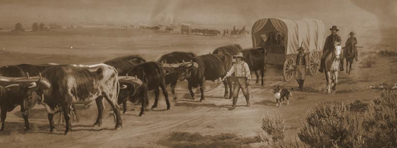 Andrew P. Hill (1853–1922), Crossing the Plains, circa early 1900s, gelatin silver print. Autry Museum of the American West; P.12974