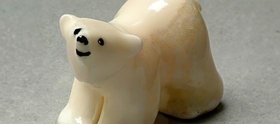 ivory bear figurine